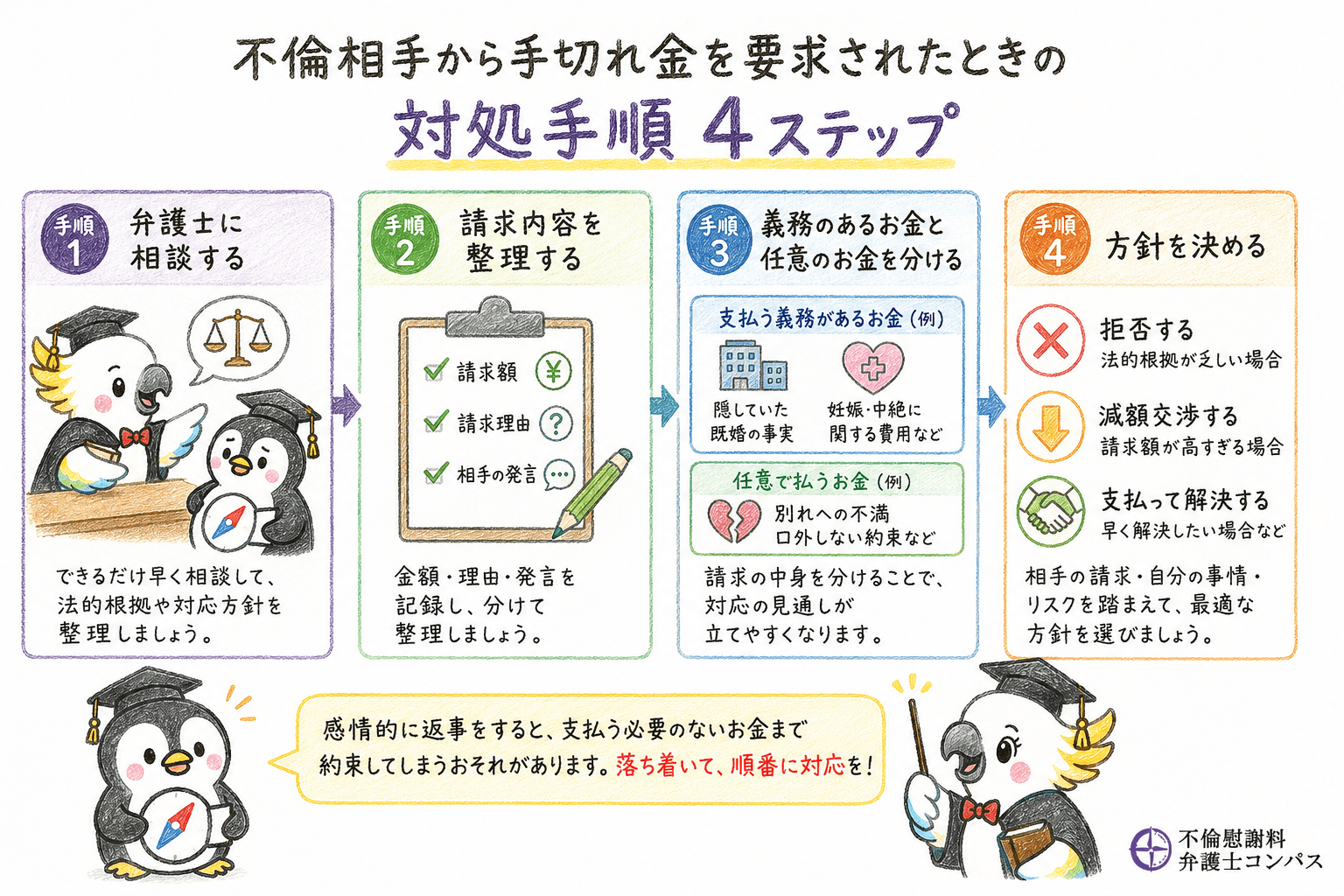 ６章　不倫相手から手切れ金を要求された場合の対処手順